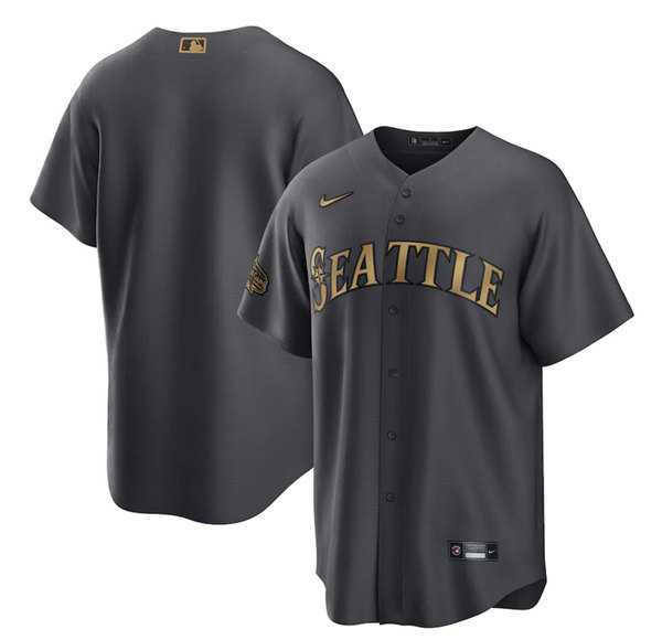 Seattle Mariners Blank Charcoal 2022 All-Star Cool Base Stitched jersey,We sell and wholesale Seattle Mariners Blank Charcoal 2022 All-Star Cool Base Stitched jersey on line form chian!